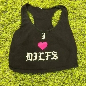 I Love Dilfs Cropped Tank Top